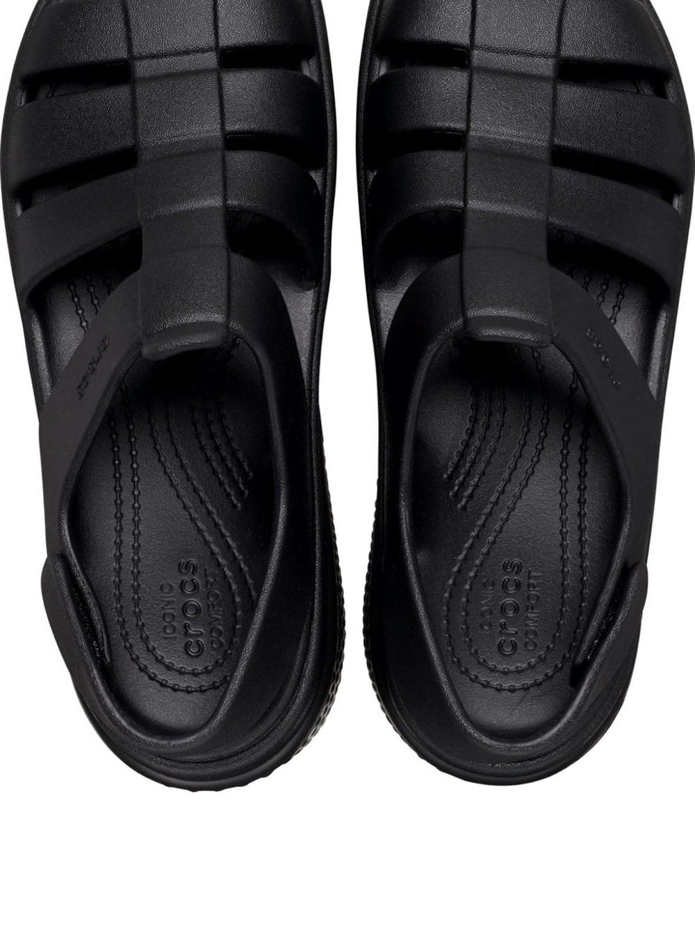 CROCS Black Classic Vented Slide Sandals